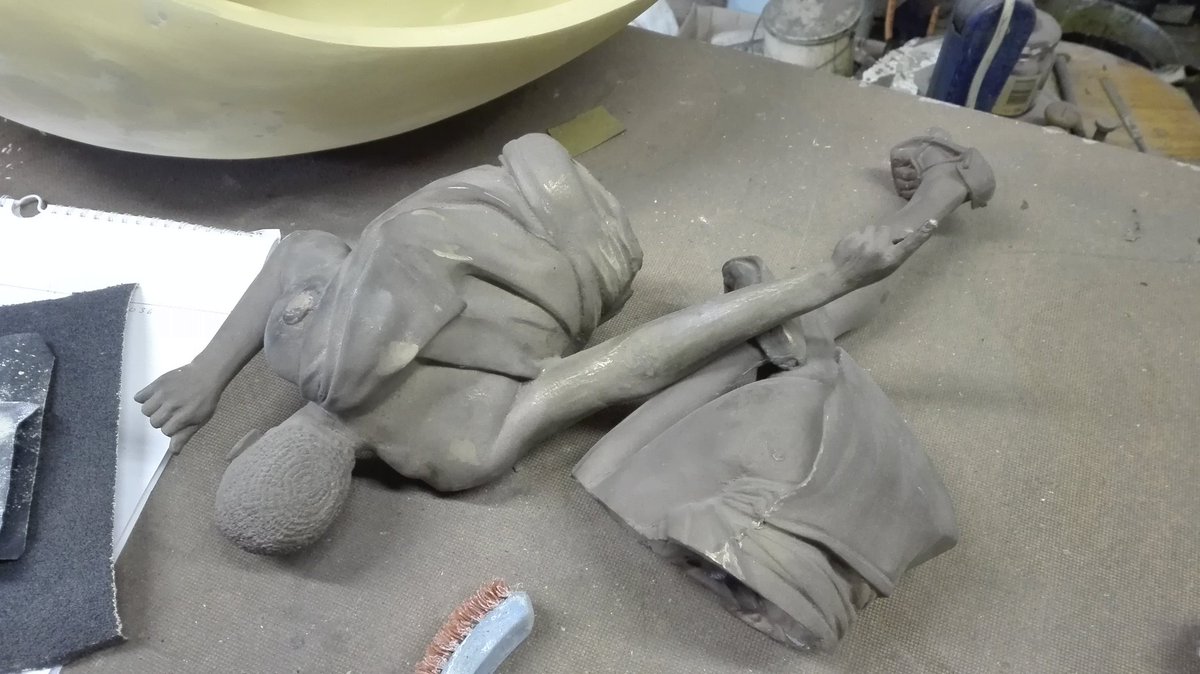 creativeartpro's tweet image. #Anton van Wouw sculpture #renovate after fire #Earle Parker's studio