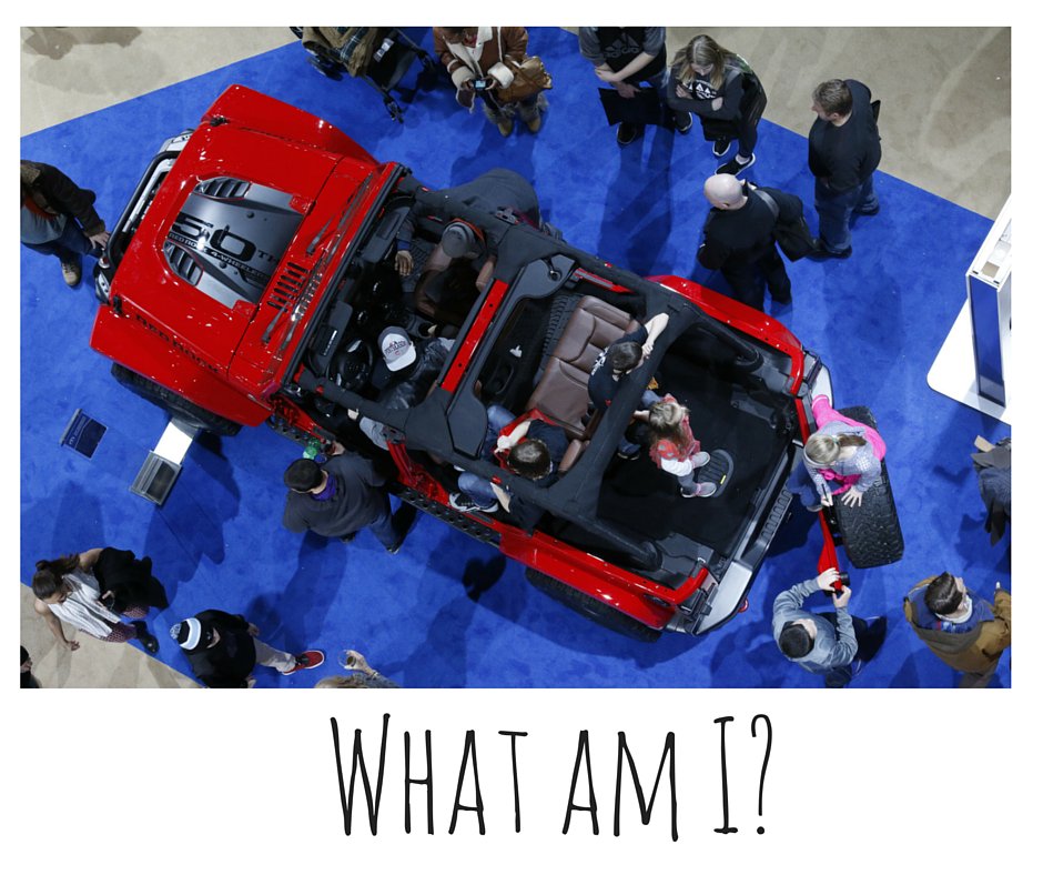 ChiAutoShow's tweet photo. Can you tell what #CAS16 this vehicle is? #NameThatVehicle https://t.co/aQs6ws6TLi