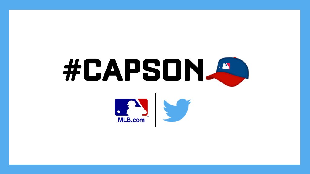 MLB's tweet photo. The official #CapsOn Twitter emoji is here, and it’s spectacular. #OpeningDay https://t.co/YvRNfv2KgW