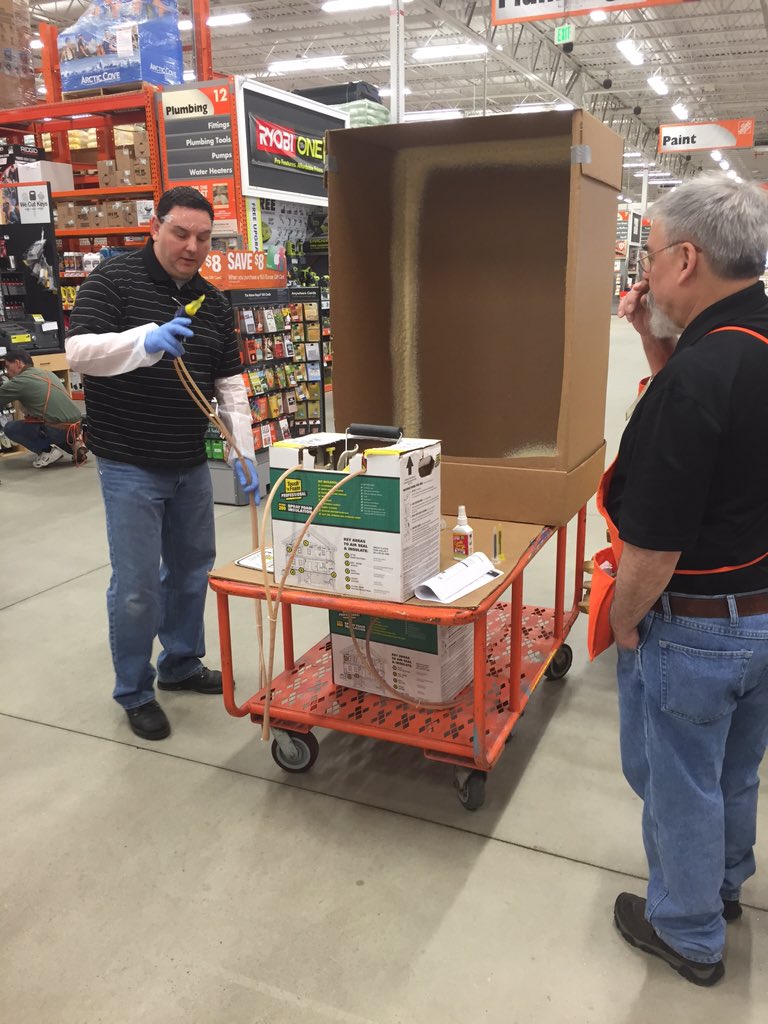 Pro Event.  Spray foam demos