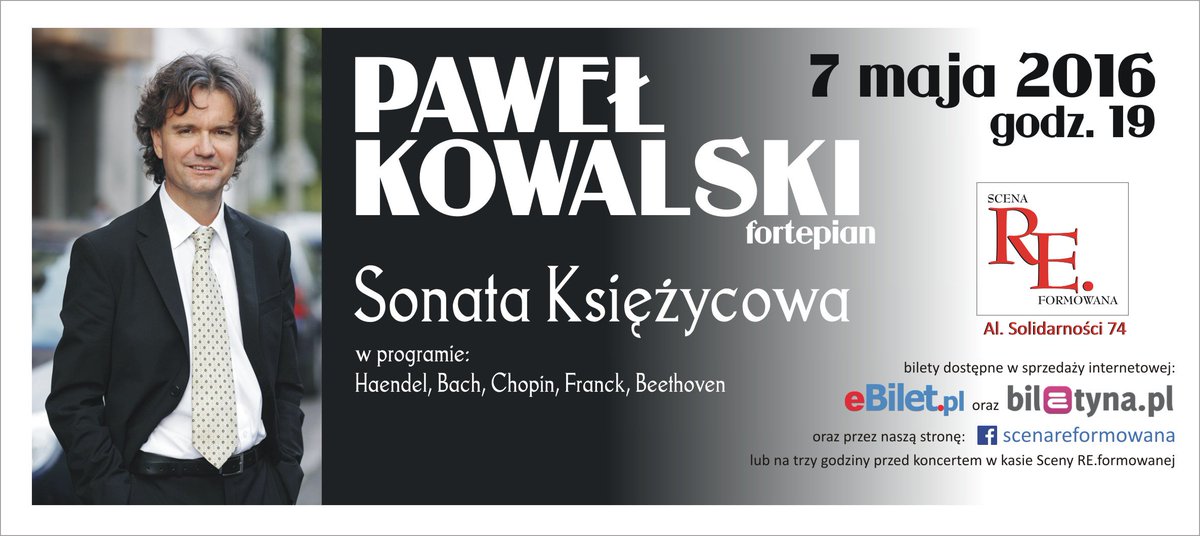StowMBG's tweet photo. 7 maja zapraszamy na kolejny koncert na naszej Scenie RE.formowanej.
Recital Pawła Kowalskiego! #REscena https://t.co/o8RSckxVKH