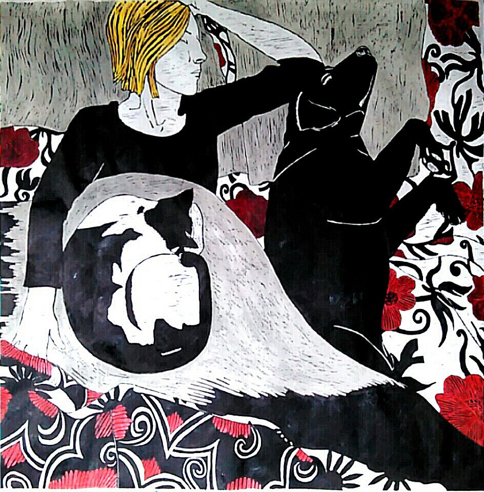 LytlBrd's tweet photo. My newest woodblock print.
Sleeping Solo
48 x 48 inches
#woodblockprint  #printmakingiscool https://t.co/yBNFORC8MC