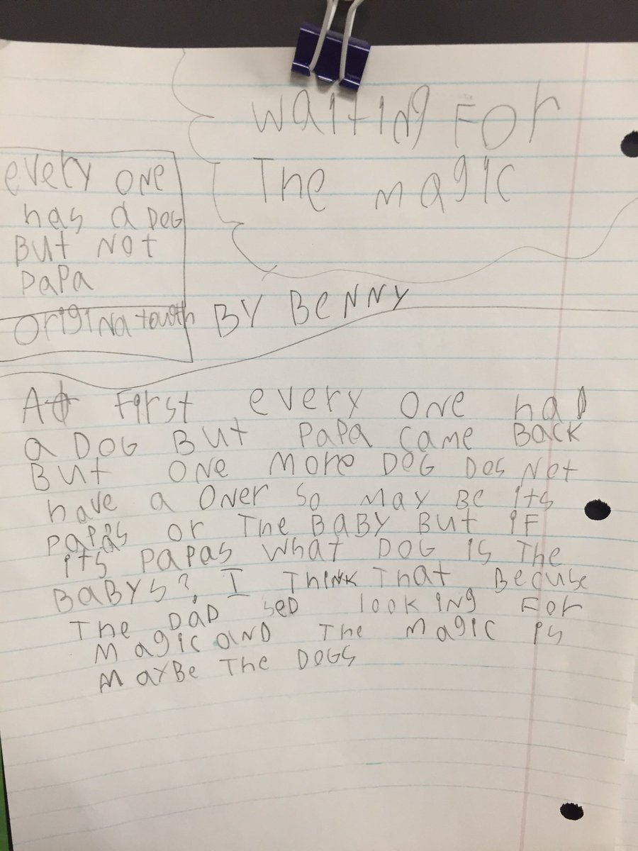 KTharp12's tweet photo. Writing long off a sticky note! #waitingforthemagic #cecheetahs @CimarronElem https://t.co/LFwVeKp6FO