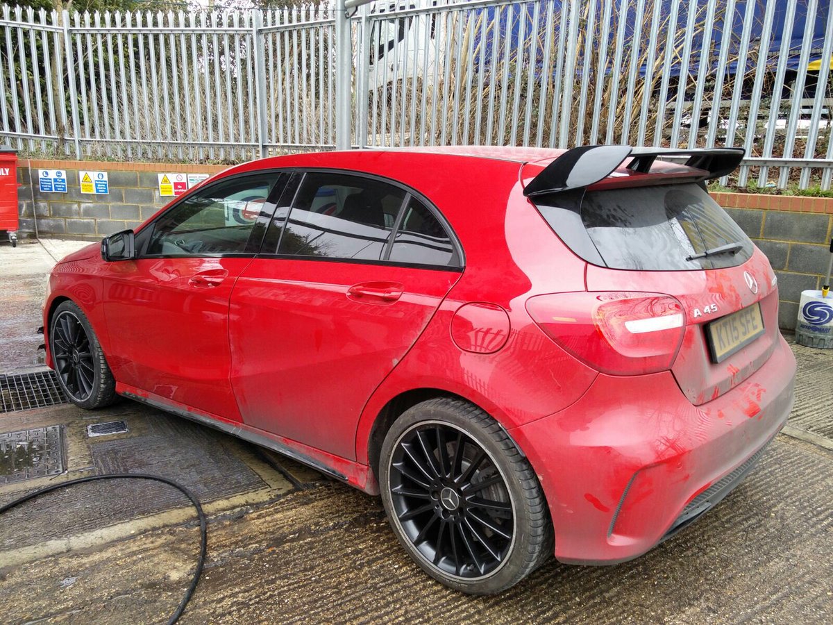lucent_uk's tweet image. A Mercedes A45 required a little attention. A real difference after a Stage 2 correction #MercedesBenz #AMGa45