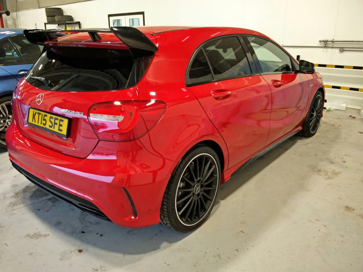 lucent_uk's tweet image. A Mercedes A45 required a little attention. A real difference after a Stage 2 correction #MercedesBenz #AMGa45