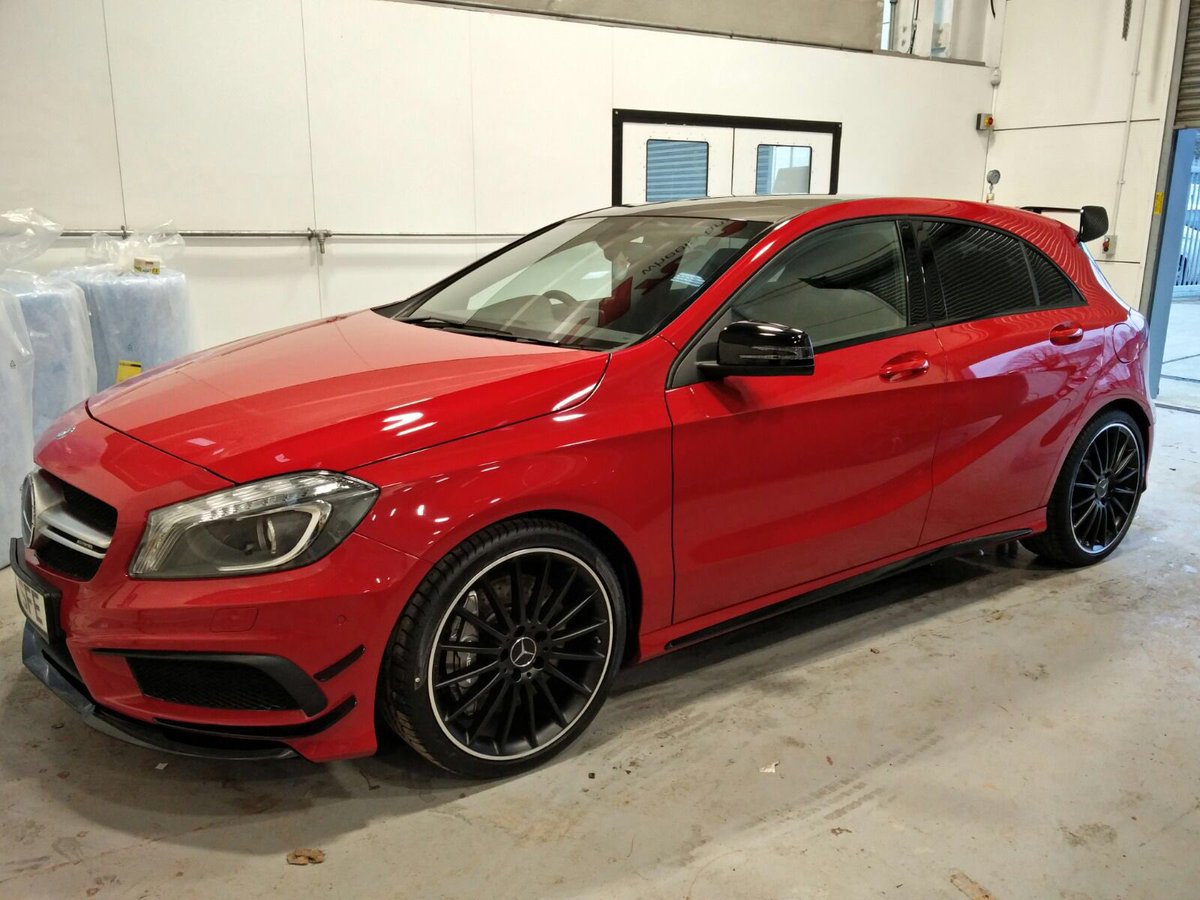 lucent_uk's tweet image. A Mercedes A45 required a little attention. A real difference after a Stage 2 correction #MercedesBenz #AMGa45