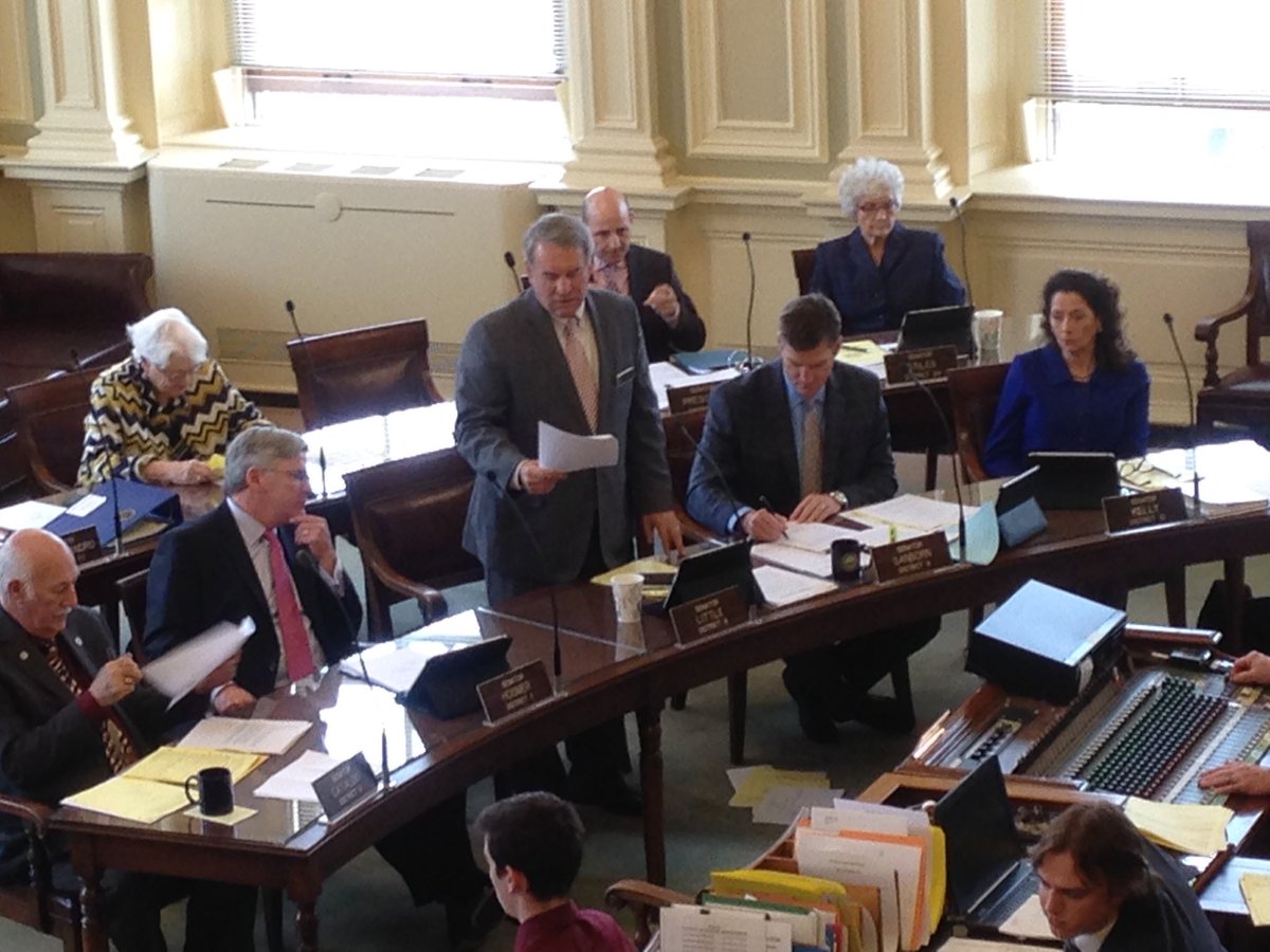 ExpandNH's tweet image. Senator Little introduces HB1696 in the senate. Months &amp;amp; weeks of preparation down to this moment @keepnhhealthy
