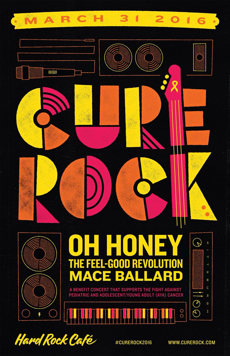 sooper_whit's tweet photo. #PITTSBURGH @Ohhoneymusic @maceballard and @FeelGoodRev TONIGHT at Hard Rock!! Great music, great cause! #CureRock https://t.co/dXdiVX9o82