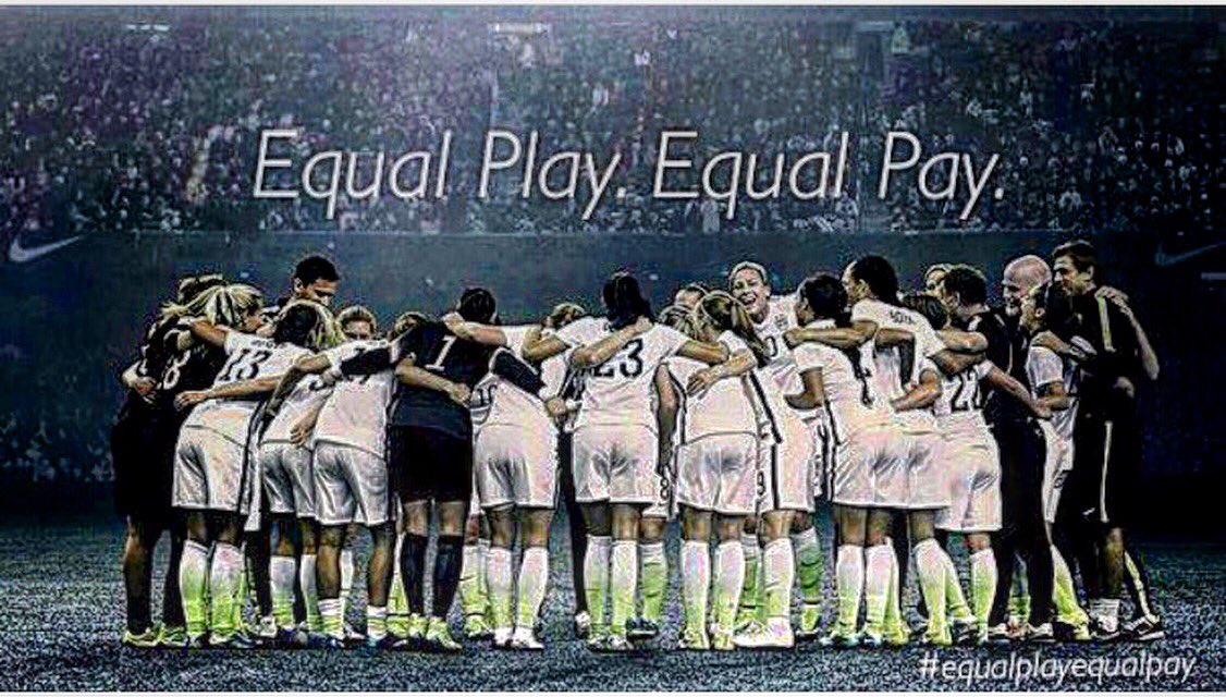 SoccerGirlFC's tweet photo. RETWEET to show your support 👊🏻🙌🏼💪🏻 #EqualPlayEqualPay https://t.co/kKmV2e7ZjC