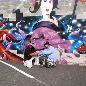 BrujaMaracc's tweet image. TBT: w my Chilltown  brother from another @11tdee11 #ateam #elementtree #immortalized #goodtimes #njoldschoolgraffi…