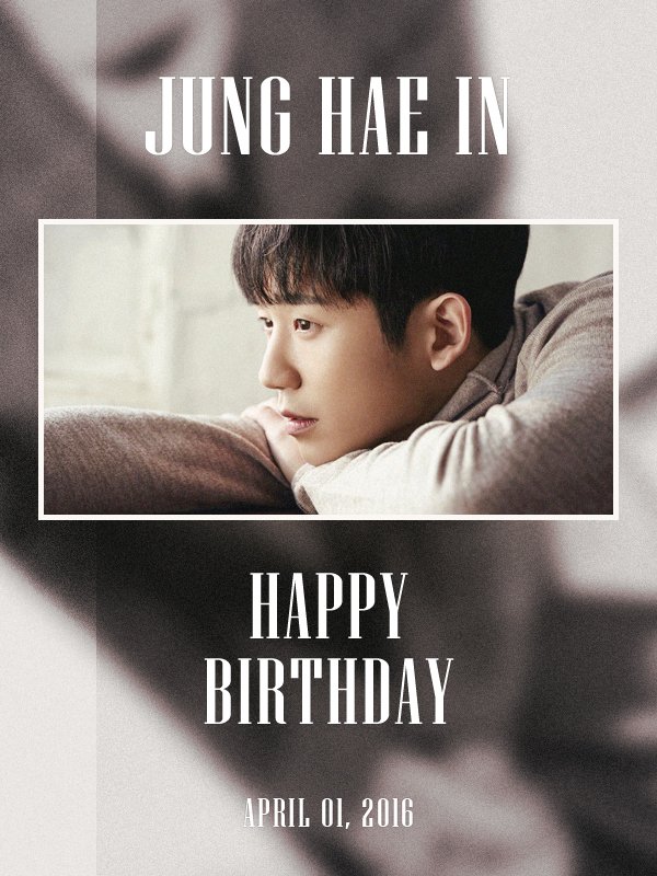 FNC_ENT's tweet photo. [Happy Birthday] #정해인 #JungHaeIn #HaeInDay 4월 1일 배우 #정해인 의 생일을 축하해주세요♥ @ActorHaein https://t.co/q9hqUR6esB