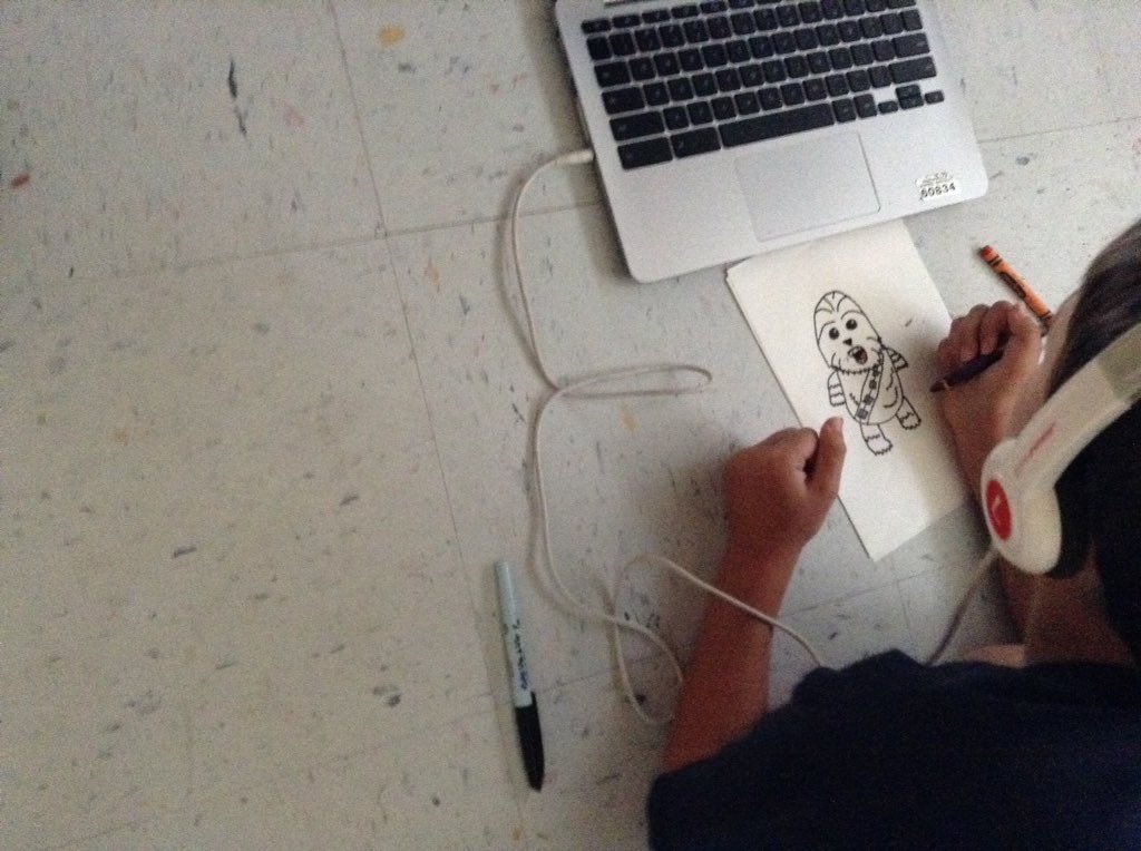 BerryhillTweets's tweet photo. Mason is drawing Chewbacca from Star Wars #Happyclassrooms #BeGreatPGSD #starwars #swagyo https://t.co/SD0ZXsm2PT
