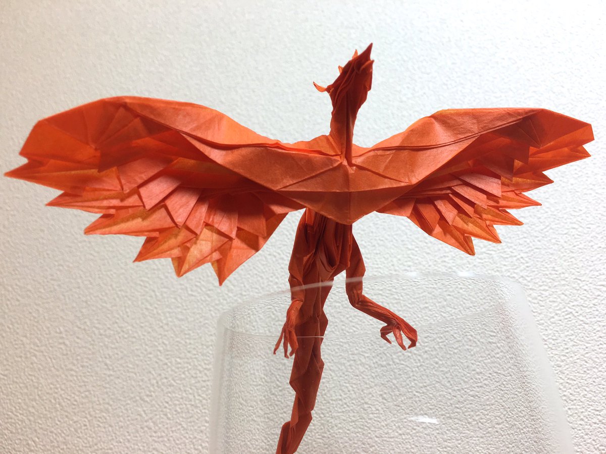 セタ A Twitter コップのフチフェニックス フェニックス3 5 神谷哲史 40 40cm Tカラペ 折り紙作品折り比べ企画 T Co Rhf2fahvdb