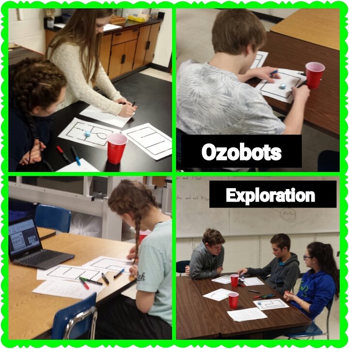bsquaredphysics's tweet photo. A day of exploration... #Ozobots #Science #HLHSGREATTHINGS #ScienceTeacherProblems #NotAProblem https://t.co/Vpl6A2XquS