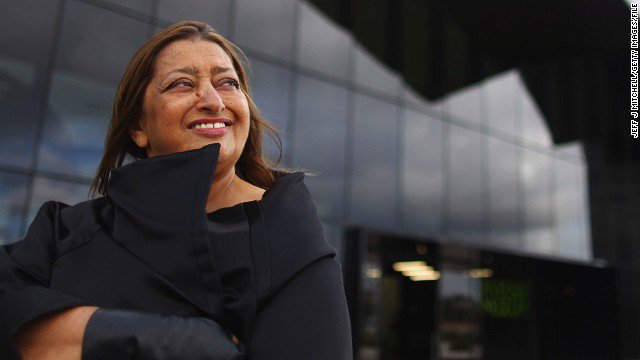 cnnbrk's tweet image. Architect Zaha Hadid, whose designs include the London Aquatics Centre, has died at 65. cnn.com/style