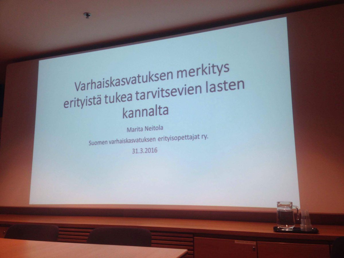 Vain2katta's tweet photo. @sveotry Marita Neitola: #varhaiskasvatus merkitys tukea tarvitseville lapsille https://t.co/RgTTOdPHwk