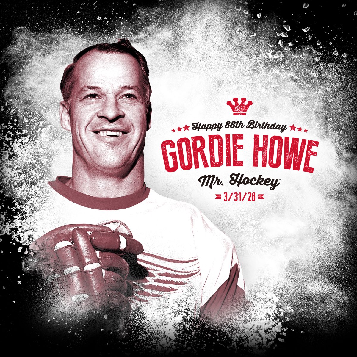 DetroitRedWings's tweet image. Happy 88th Birthday, Mr. Hockey! #GOAT 🐐