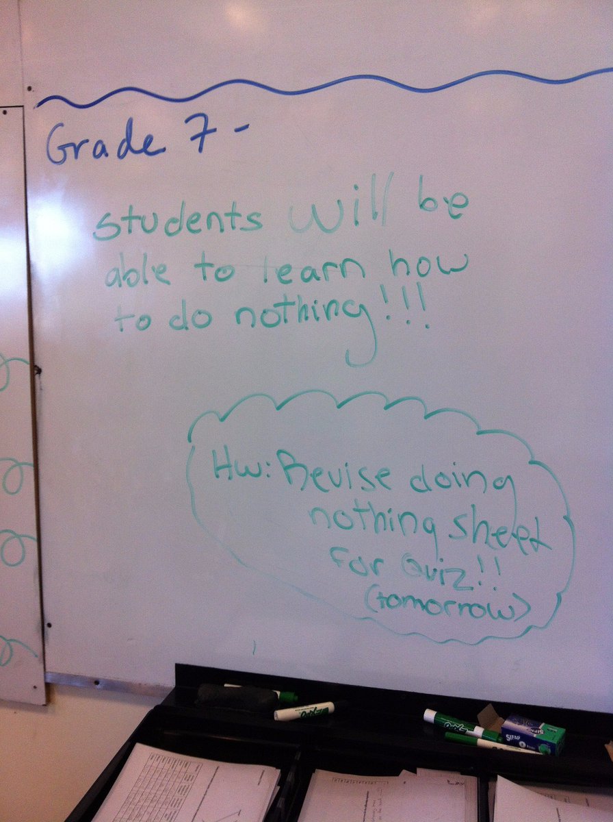 When 7th graders write their own learning objectives #aelincoln, #aelpd