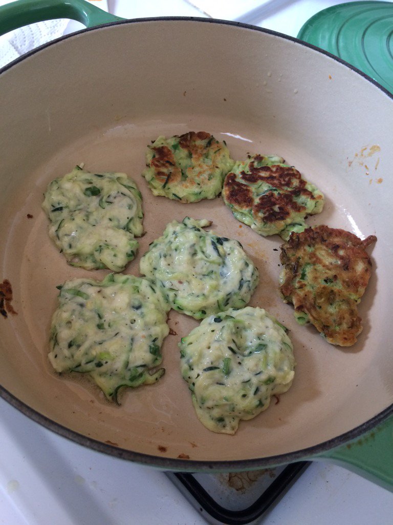 ry_kitchen's tweet photo. Zucchini cakes, a showstopper at Easter dinner. #latergram https://t.co/zhh1ArNGbu