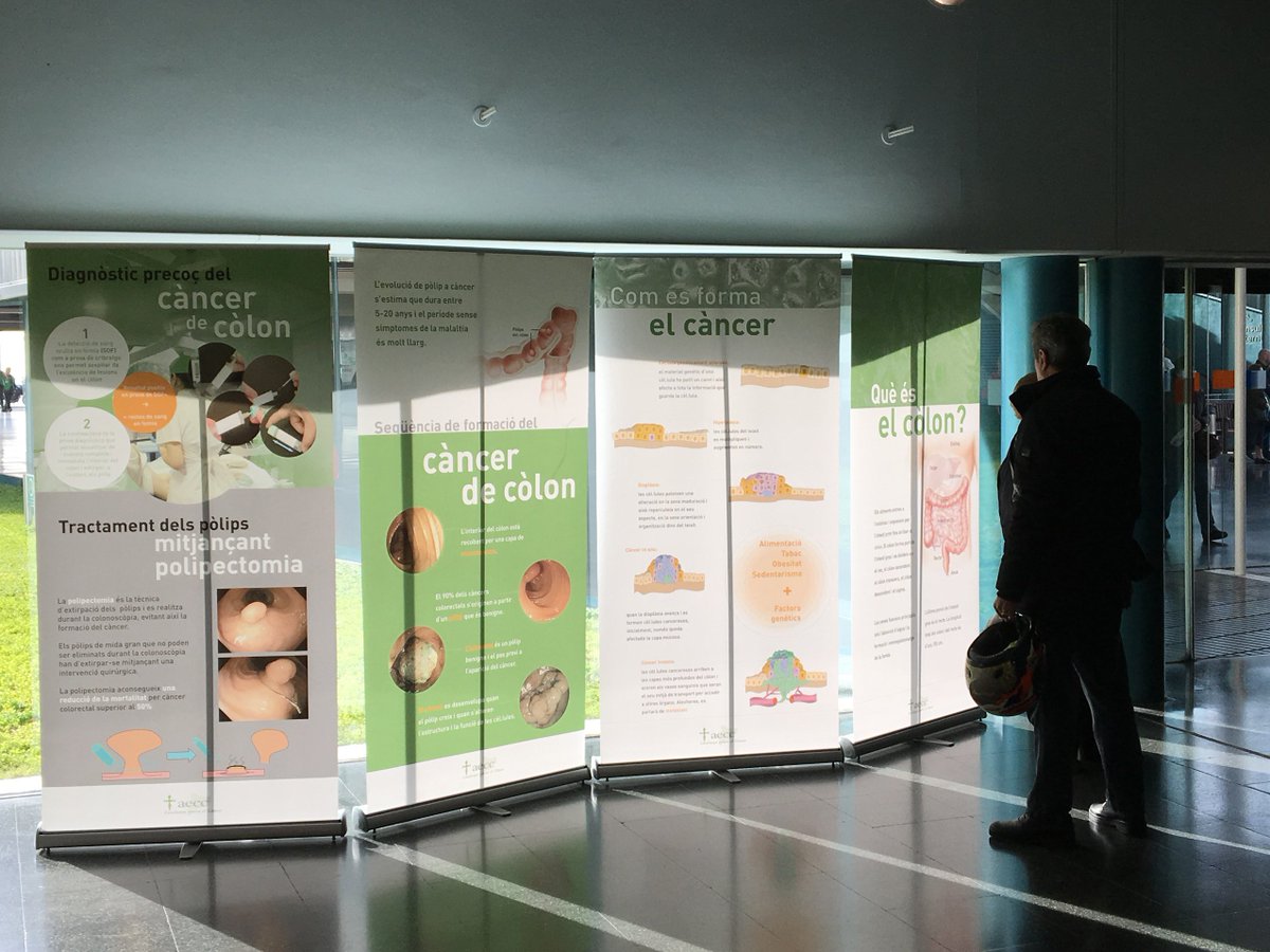 ContraCancerBCN's tweet photo. Ha sigut un dia intens i molt productiu de prevenció i conscienciació sobre càncer de còlon! #DarleVozSalvaVidas https://t.co/0bFVLx9tMA