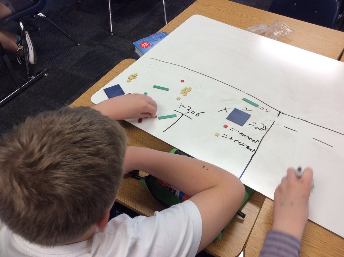 Music to teachers' ears: "I SO get it now!" Modeling integer equations with algebra tiles #team512 <a href="/OPC512/">Huskies</a> <a href="/theSMSD/">SM School District</a>