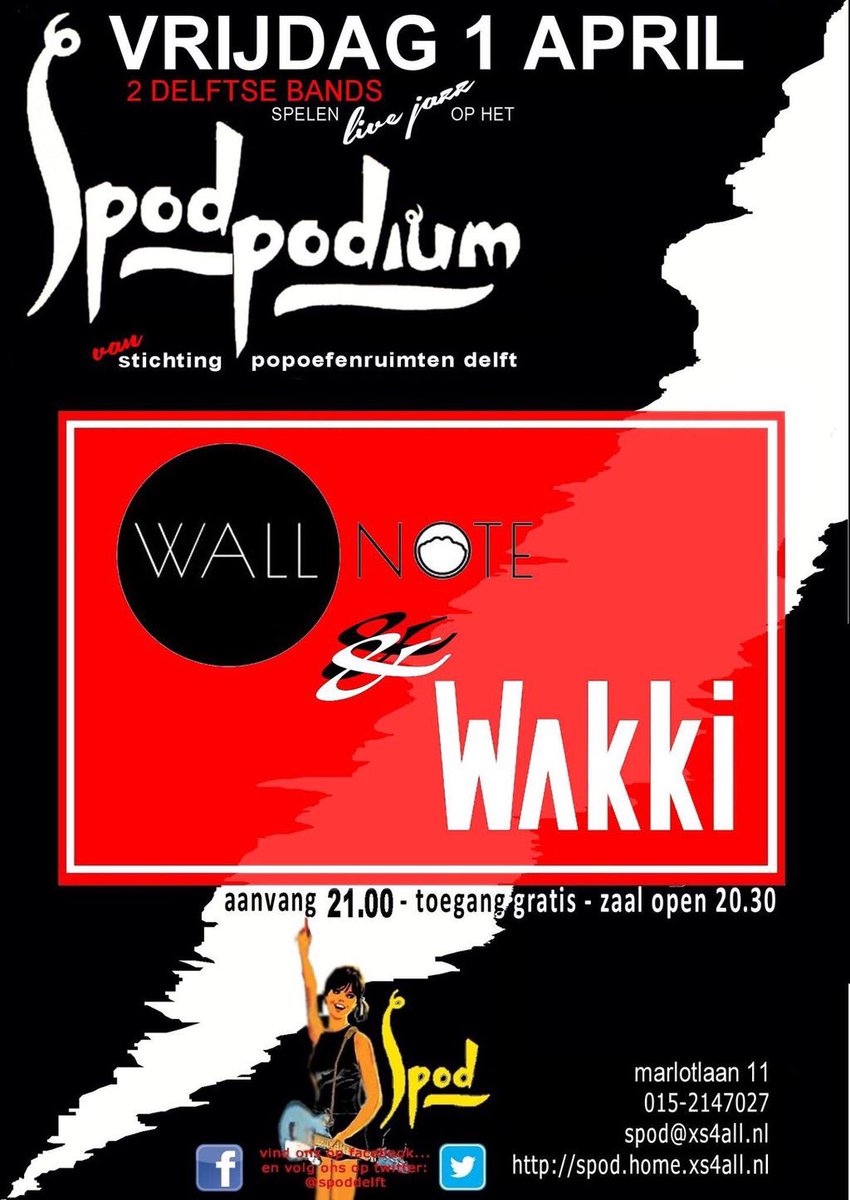 Morgen is er wederom een SPOD podium! Dit keer met een jazz tintje...