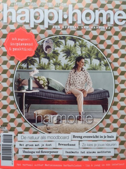 Mooie vermelding in de HAPPI-HOME Special van Happinez! LeukLeukLeuk! Dank <a href="/HappinezNL/">Happinez</a>!