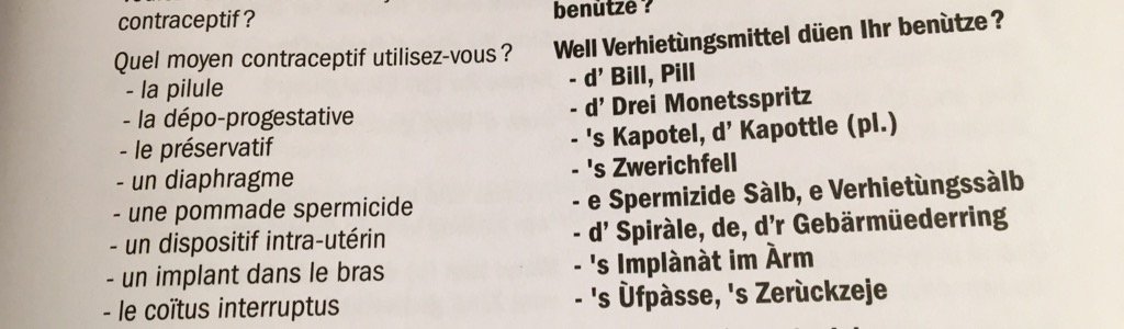 DocArnica's tweet photo. La contraception en alsacien 😂 poke @__Beatrix__ #Alsaco https://t.co/QivX1OGVAa
