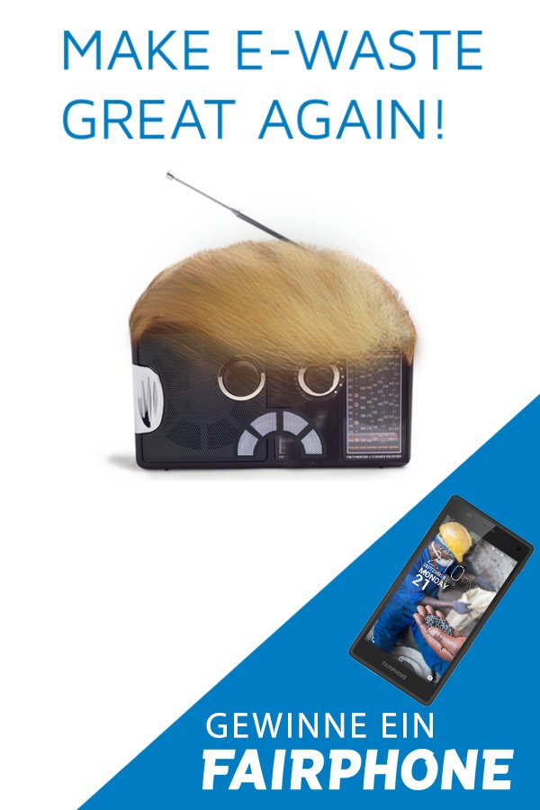 binee_co's tweet photo. #MakeEwasteGreatAgain schicke deine Elektrogeräte an #binee – gewinne ein #fairphone - https://t.co/EVkTB3woem https://t.co/Z8yiwkLVRx