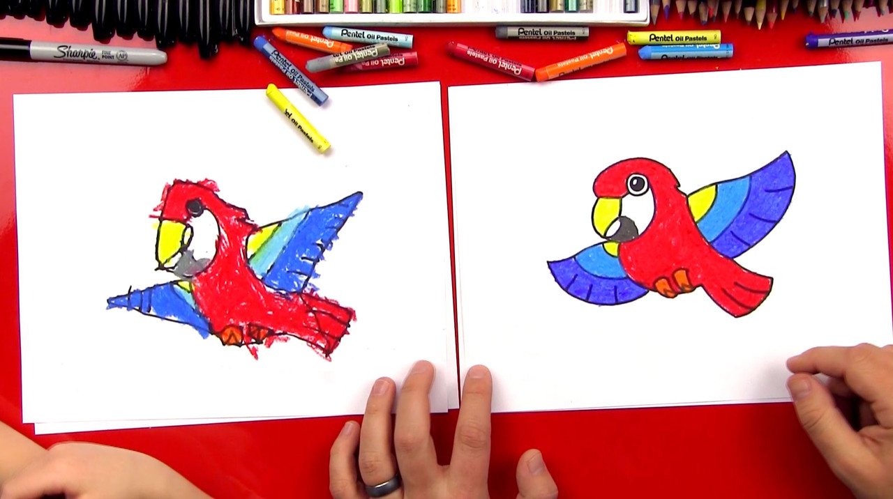 How To Draw A Bird Art For Kids Hub