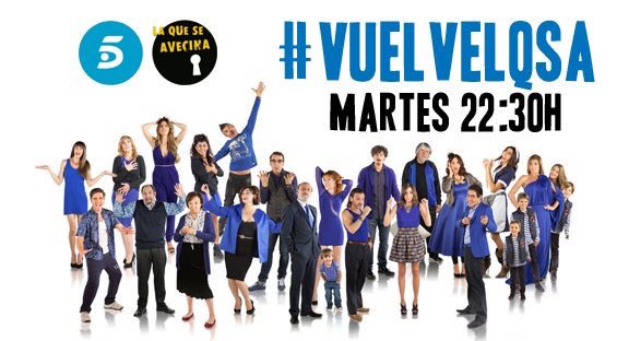 ¡Ya no tenemos que esperar más! ESTE MARTES a las 22:30 en Telecinco... ¡NUEVA TEMPORADA DE #LQSA! #lqsat9