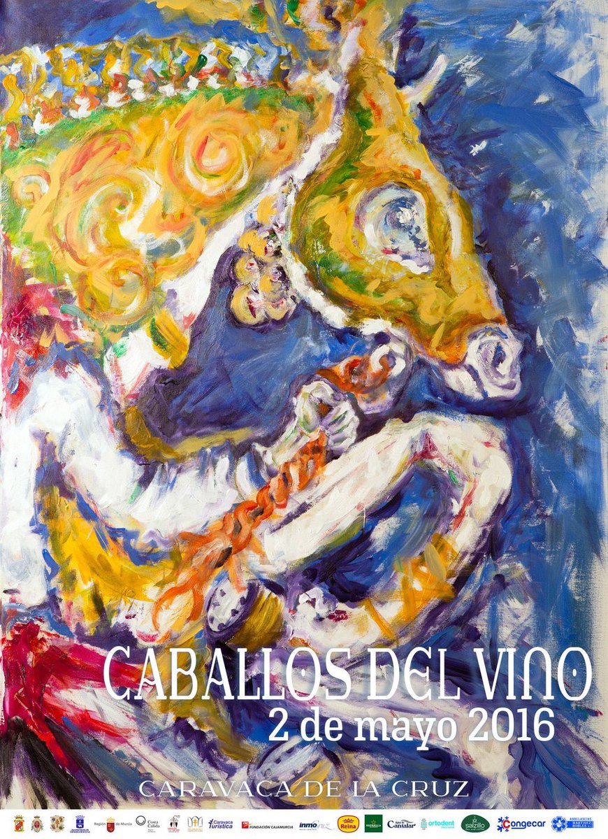 Cartel de Los Caballos del Vino 2016, obra de Francisco Rivero