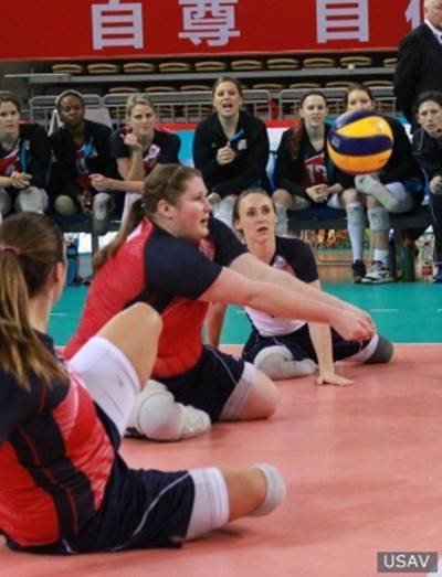NCVAVolleyball's tweet photo. USA Sitting beats China, wins Gold with NCVA’s own Bethany Zummo &amp; Katie Holloway! #NCVAVolleyball #SittingVB https://t.co/MXs6EwYCAp