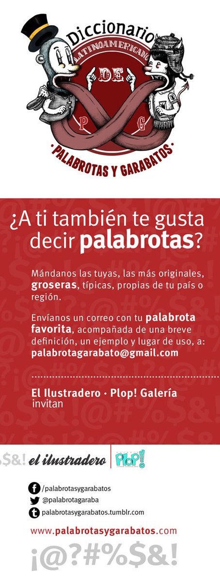 palabrotagaraba's tweet photo. Seguimos reuniendo las mejores palabrotas de América Latina para hacer un diccionario sin igual. Participa! https://t.co/bP0CdtYT4M