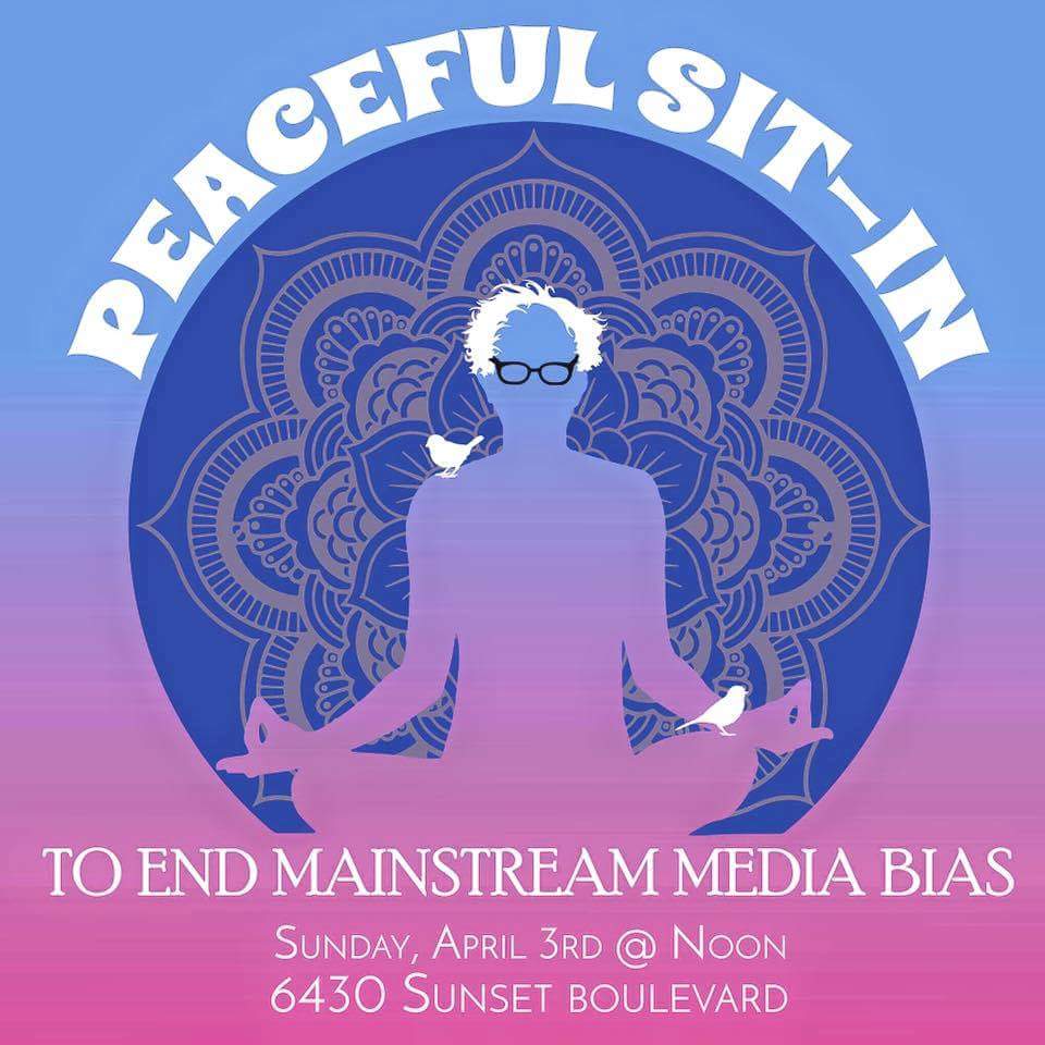 AskMaryJane1's tweet photo. Did you hear? #LoveTrumpsHate #peacefulsitin #BernieSanders #FeeltheBern #sorrymsm #Hollywood https://t.co/6RBjRzRgD4