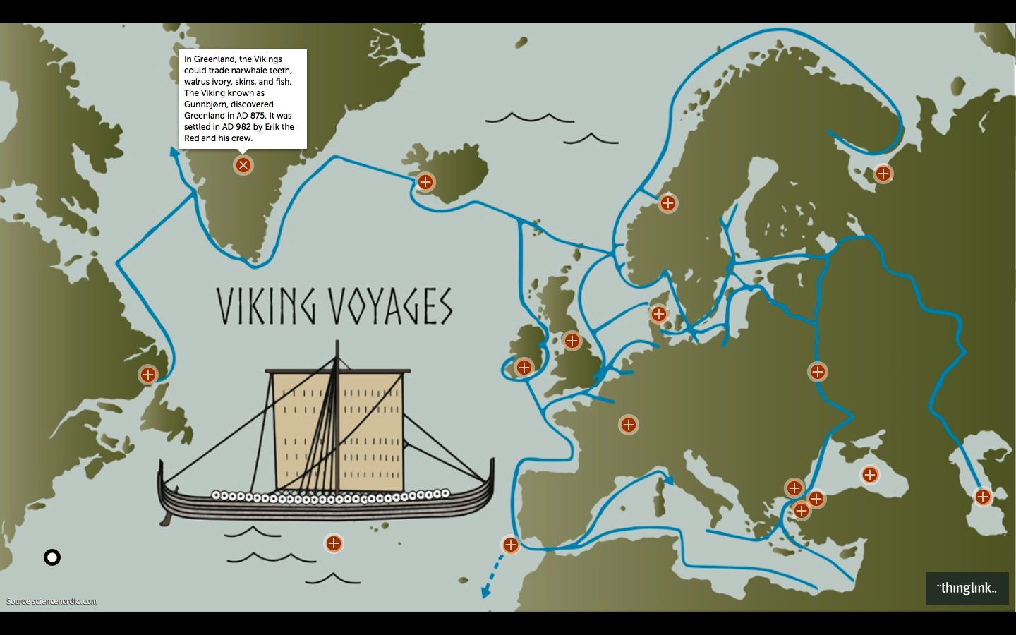 Thinglink education on twitter re live the voyage of the vikings