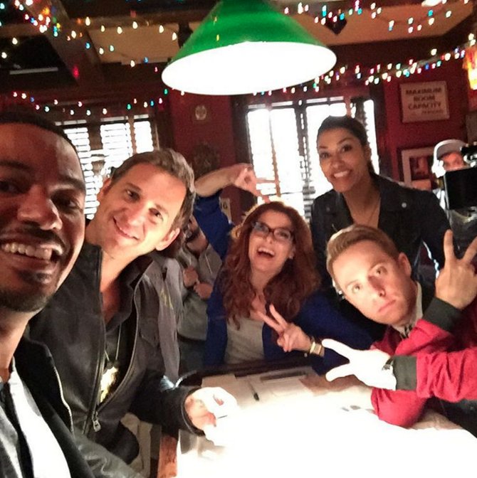 #TBT to the cast kickin’ back, #MysteriesofLaura style. bit.ly/1VUbmmA