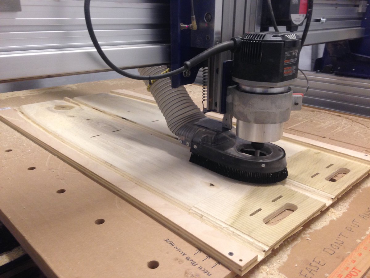 OlinAquaBots's tweet photo. The keel is taking shape. #ORS #machining #woodrouting #sailing https://t.co/HVysThAFMo