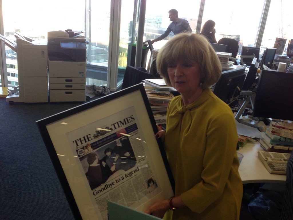 Damwhit's tweet photo. Goodbye to our friend and colleague Gill Hemburrow retiring after 47 years on Fleet Street https://t.co/nqT5YZBEuX