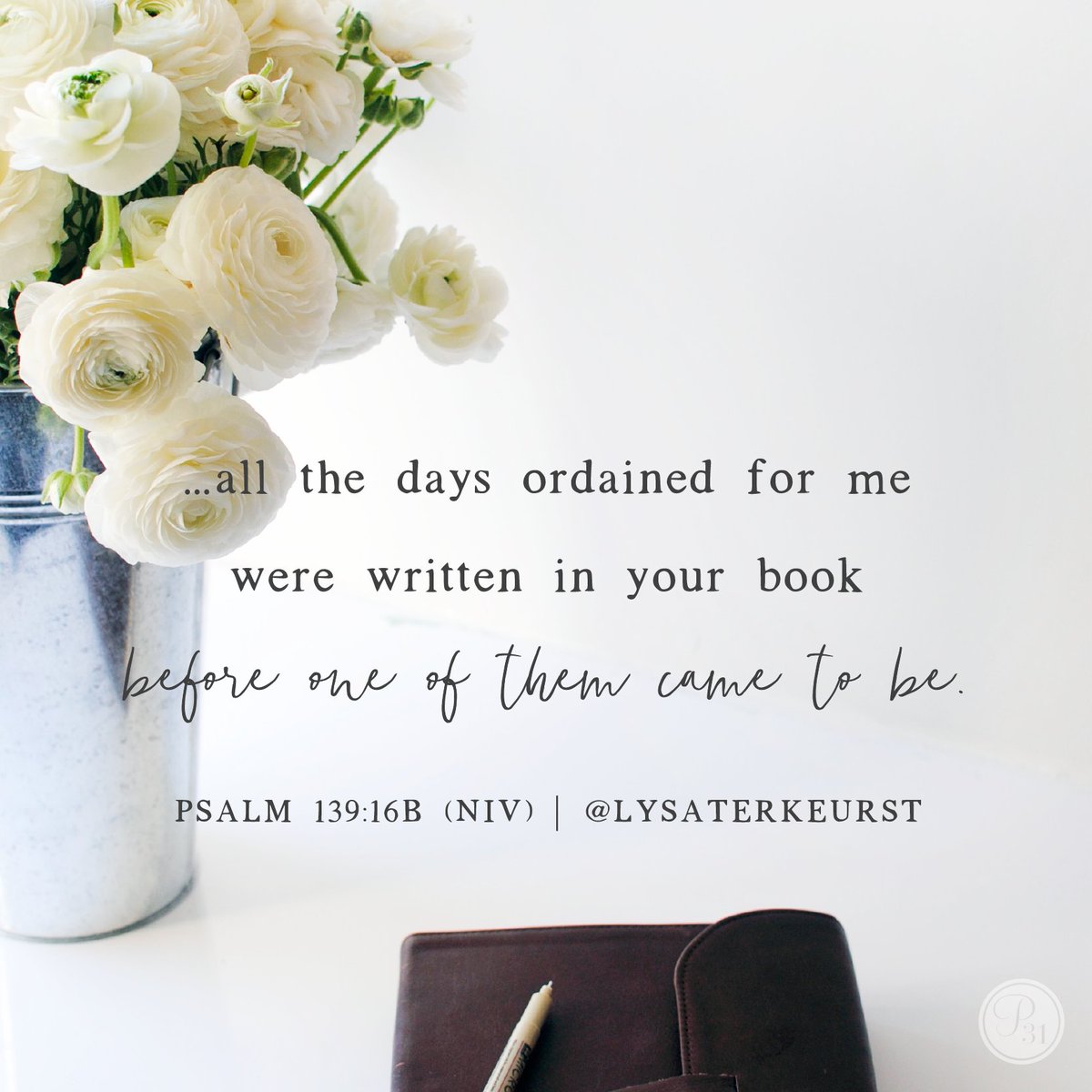 LysaTerKeurst's tweet photo. When fear threatens to consume me, settle my heart with the truth that You are the One who holds all of my days. https://t.co/cAh2CSCXfh