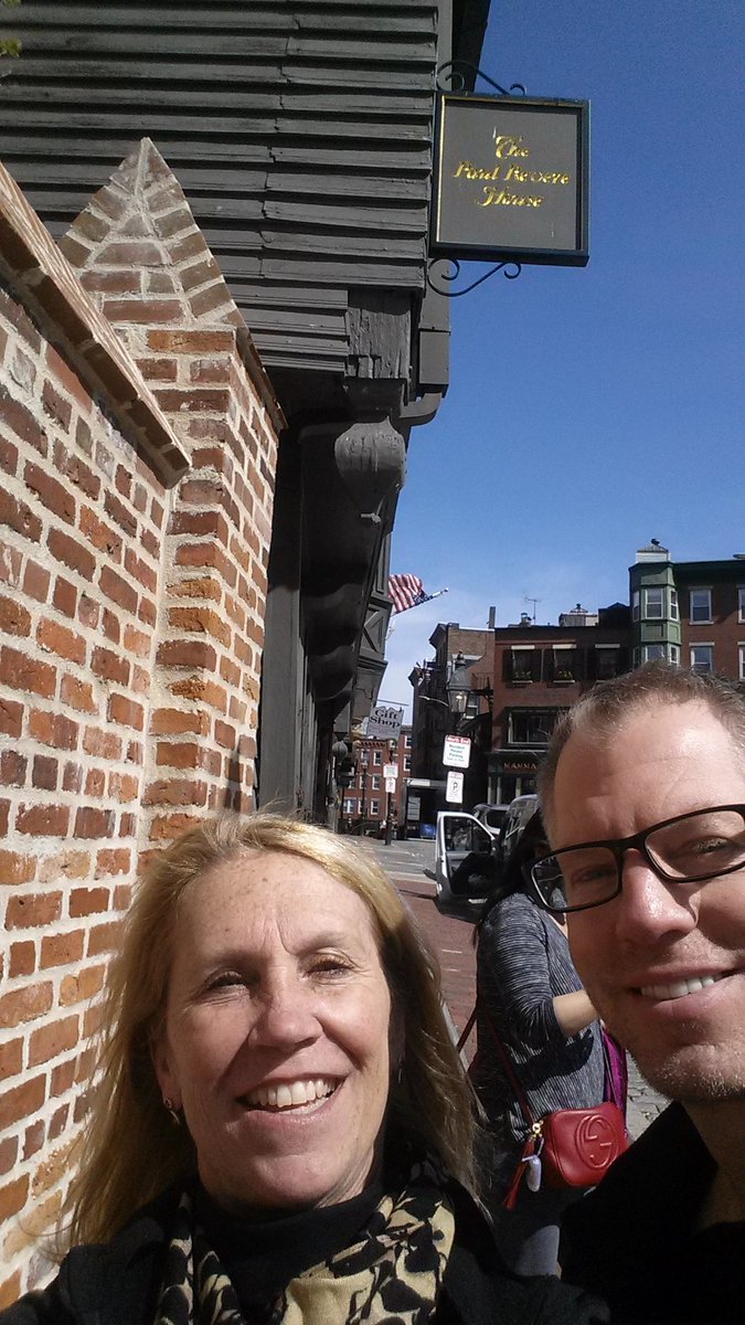 A selfie with <a href="/CoachTomZ/">Tom Zakrajsek</a> in front of Paul Revere ' s house.  #Worlds2016