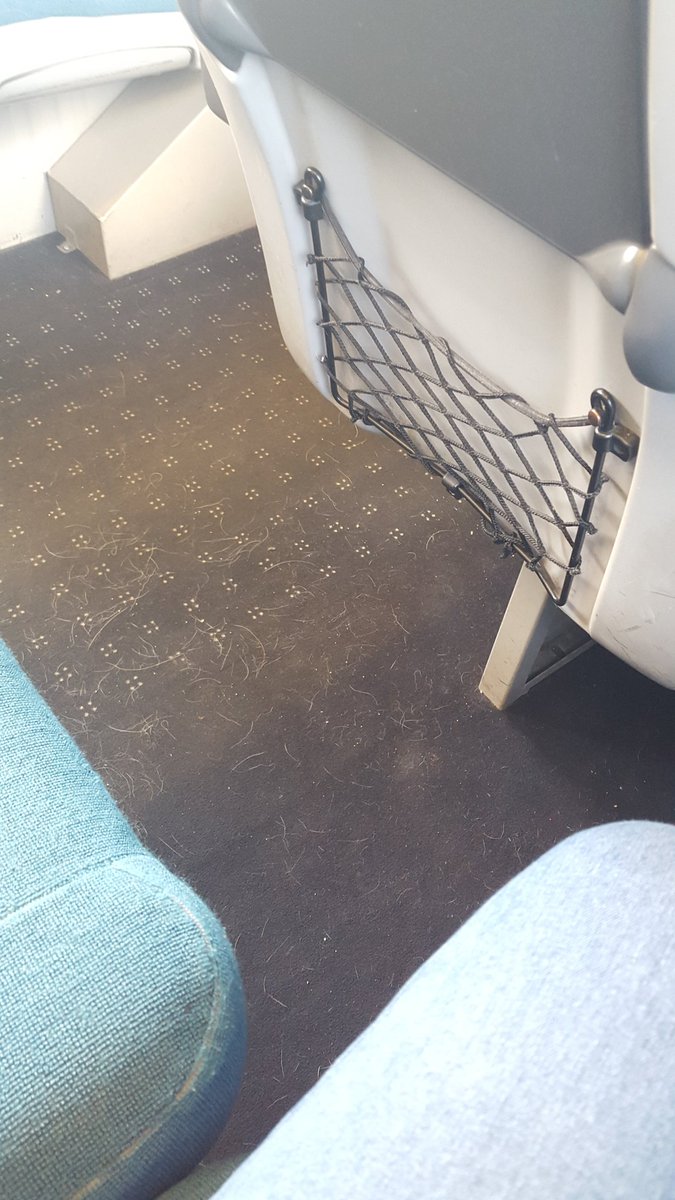 bedders_'s tweet photo. @Se_Railway I have allergies to dog hair,&amp; wasn't impressed today to find most of 1 (of 2 busy carriages) like this https://t.co/9jSaLcGgHv