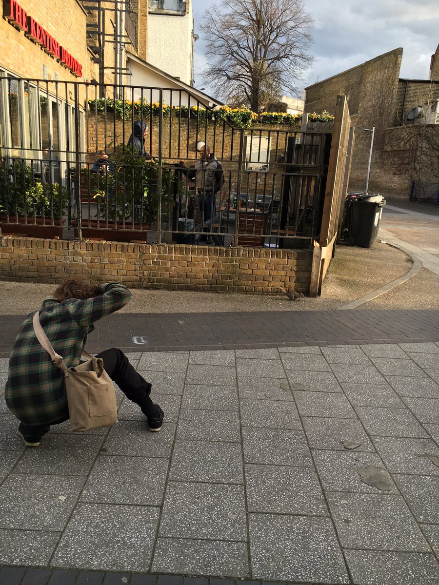 I clocked this cute guy snapping a squirrel like it was a superstar yesterday. #Peckham  #covergirl #paparazzi