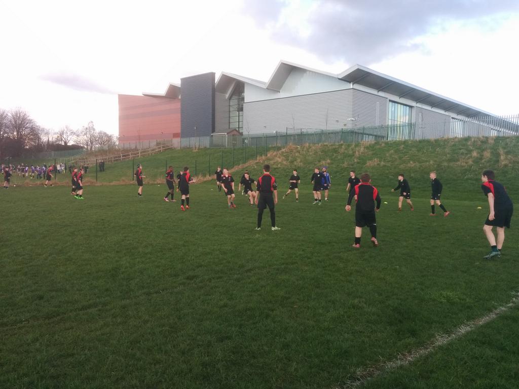 RugbyLeeds's tweet photo. 15 schools playing at tonight's Y7 Round 2 of the @SkyTryRL 9s competition! Some new schools playing too #TeamRhinos https://t.co/lU8vBY3qDN