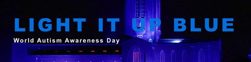 Guildford Cathedral lights up blue for the next 5 nights to raise awareness of autism goo.gl/YGsqdj