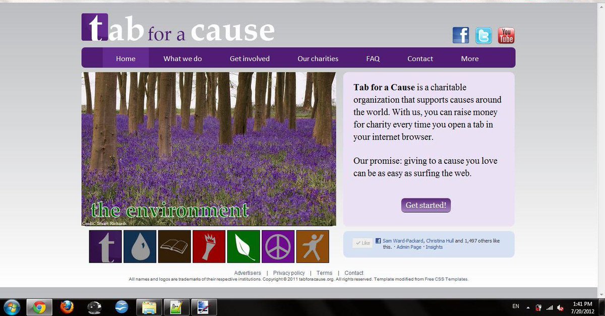 TabForACause's tweet image. #TBT to our landing page in 2012. Thanks for tabbing with us even when we had this less than beautiful page :)