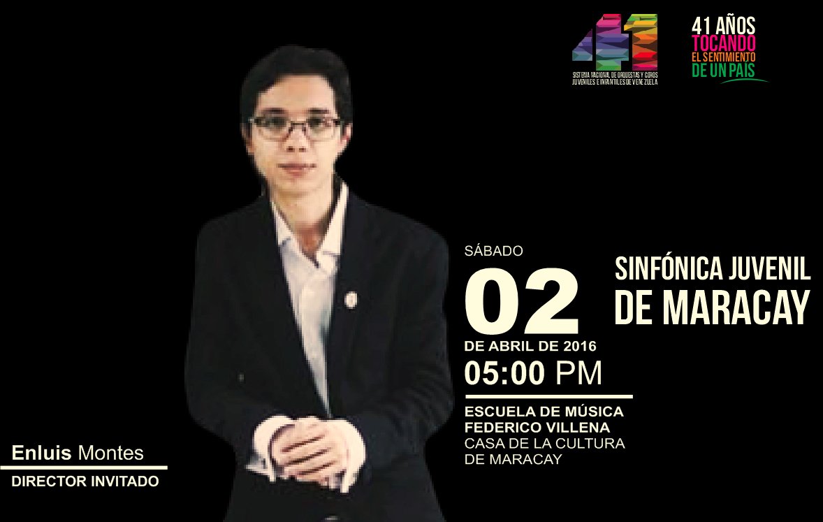 SistemaAragua's tweet photo. Disfruta de un concierto este sábado @elsistema @FundaMusicalR @EnluisManuelMtO @MendezLeo06 @escuelavillena https://t.co/h9LpKLrpFM