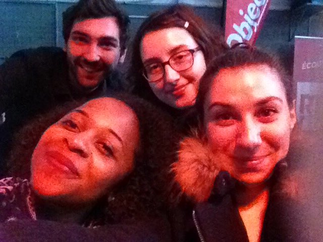 ElsaFoxx's tweet photo. A la soirée #objectifLR #FrenchTech #DigitalCampus avec @CandiceMolinari @Luciah_Annah @The0Ruiz et @Adrien_Rouxel https://t.co/qj09Pa5qJz