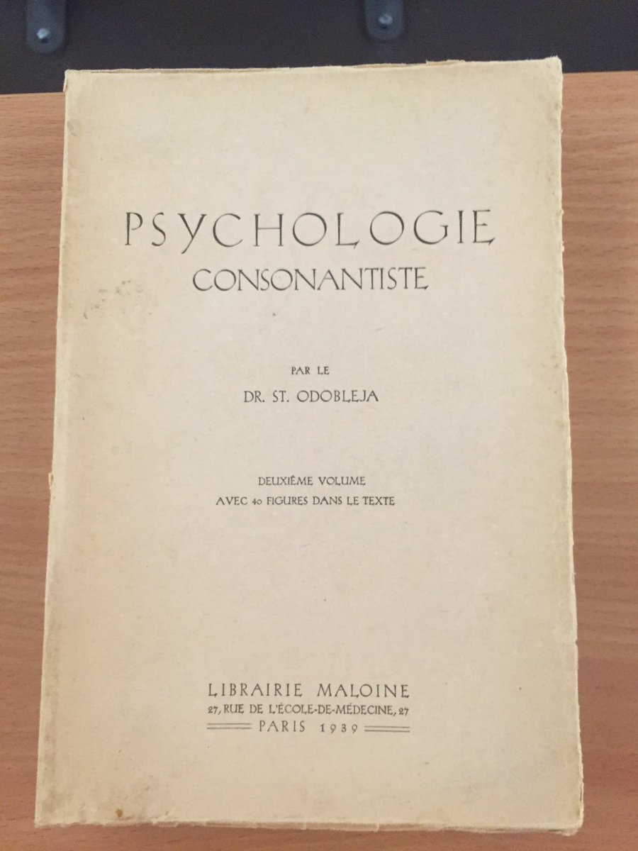 ajar75's tweet image. Livre rare du précurseur de la cybernétique Stefan Odobleja @ISEP