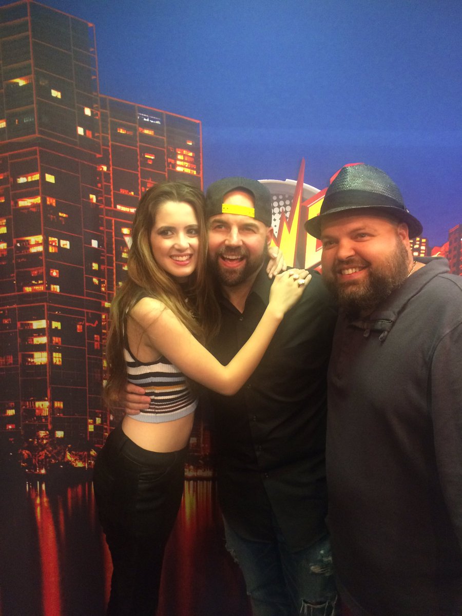 lauramarano's tweet image. We aren't looking at the camera, BUT WE SO CUTE! Thanks @jppower96 @Power965 &amp;amp; @ClubCatoK for being so awesome!